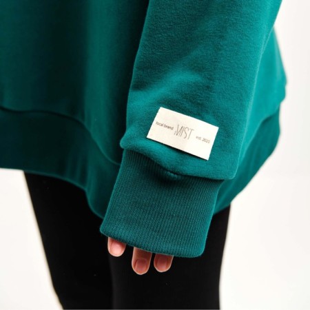 Women's sweatshirt MIST Old School size 48, green color-4