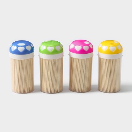 Toothpicks of the “heart”, 190 pcs, color mix-5