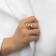 Ring Metal "Trend" triple wave, color gold, size 17