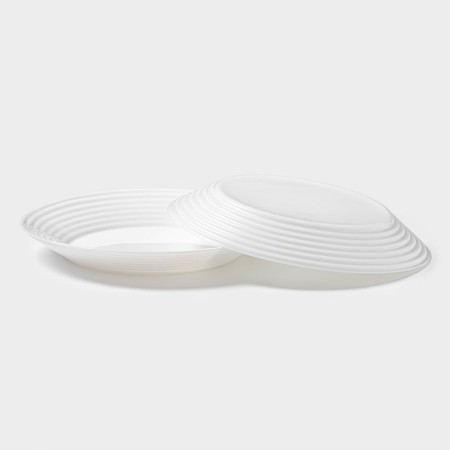 Luminarc Harena table service, 18 items, d = 25/23.5/19 cm, glass ceramics, white-3