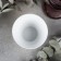 Porcelain relief salad, 150 ml, white color