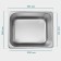 Gastrootiness 1/2 of stainless steel, 200 mm, 32.5 × 26.5 × 19.5 cm