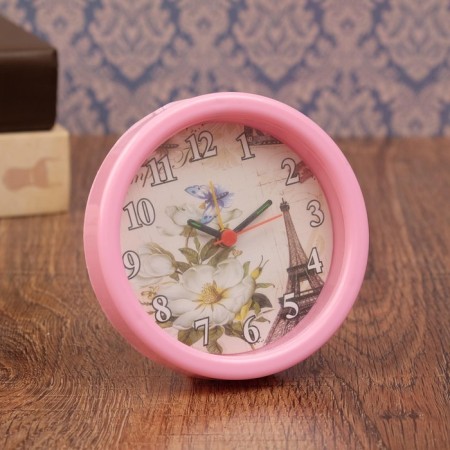 Clock - desktop an alarm clock, discrete move, 9 x 9 cm-12