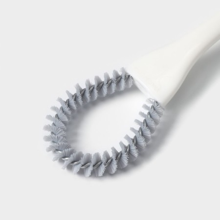 Brush for cleaning dishes and gril grilles Raccoon, circle, 19 × 5.5x2 cm, white color-1
