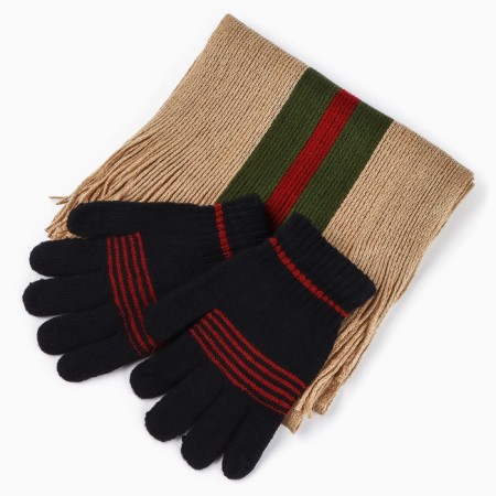 Gift set "February 23": scarf, gloves-2