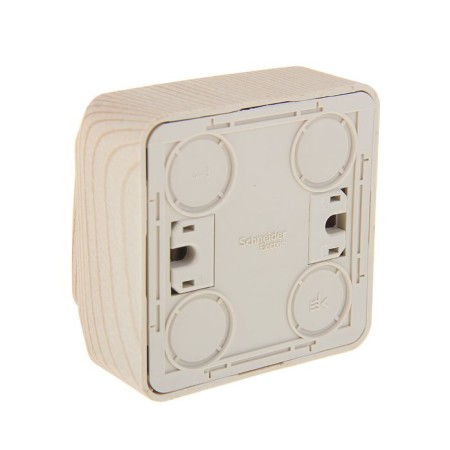 Side switch BA10-001D, 10 A, 1 key, external, pine color-1