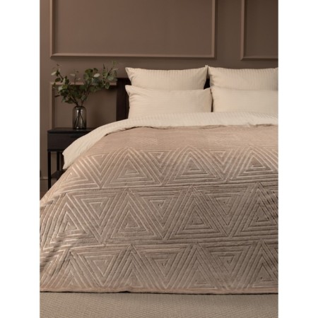 Texrepublic blanket, size 200x220 cm, beige color-2