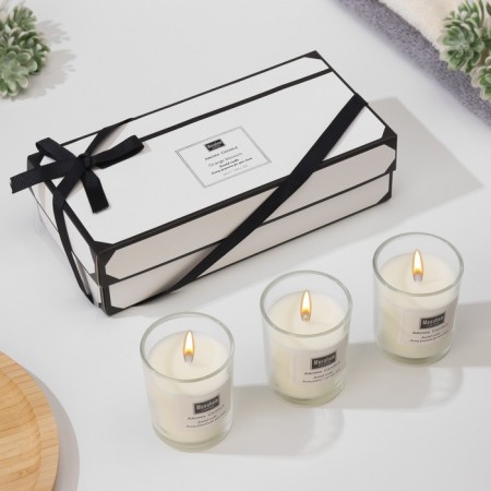 A set of aromatic candles "Aroma Candle", an orange flower, 3 pcs