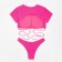 Separate Minaku women's swimsuit with a top pink color, size 44