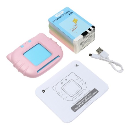 Interactive game for learning English Windigo, 112 bilateral cards, pink-17