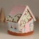 Souvenir Polystone Light "Gingerbread House with Patterns, with a snowman" 16.5x16x17 cm