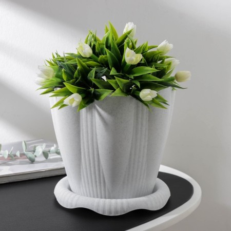 Pot with the Podon "Edelweiss", 3 l, the color is marble-7
