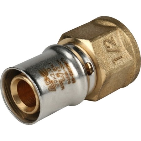 Stout SFP-0002-001220, 1/2 "x 20 mm, internal thread, brass-1
