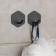A set of hooks of self -adhesive stalls Stölz “Classic. Hexagon ", 2 pcs, black color