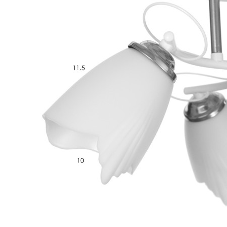 Nicole chandelier 3x15W E27 White Bayerlux-3
