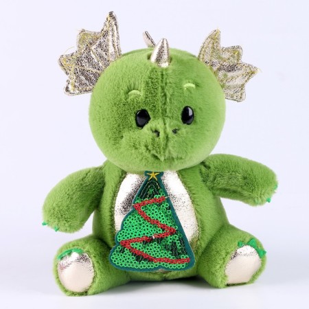 New Year's soft toy "Dragon with a Christmas tree"-3