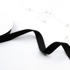 Velvet tape, 20 mm, 18 ± 1 m, black color No. 03