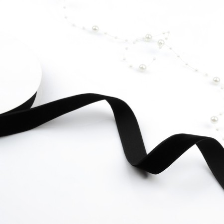 Velvet tape, 20 mm, 18 ± 1 m, black color No. 03