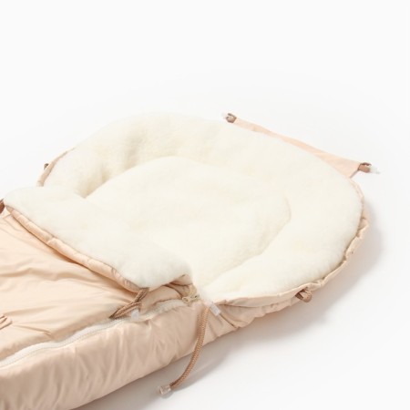 Children's envelope on fur, beige color, height 56-62 cm-1