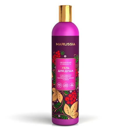 Marussia shower gel “Moisturization and tenderness”, with currant extract, proteins of silk and rice, 400 ml