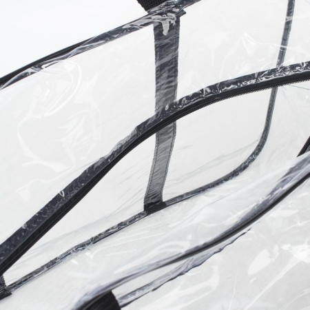 PVC bag with lightning, the color is transparent/black-2