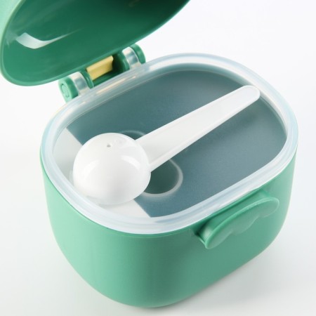Container for storage of baby food, 400 ml., Green color-3