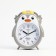 Clock - tablespoon "Penguin", discrete move, dial d -9 cm, 15.5 x 13 cm, aa