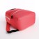 A backpack with a zipper, external pocket, pink color