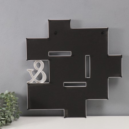 Photo frame plastic in 8 photos 10x10, 10x15, 13x18 cm "&" White 50.5x51.5x2 cm-2
