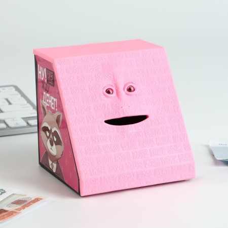Electronic piggy bank, chewing “Waiting for money”, 10 x 9.7 cm-1