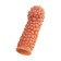 Kokos nozzle with additional stimulation, realistic, TPE, bodily, 16.5 cm