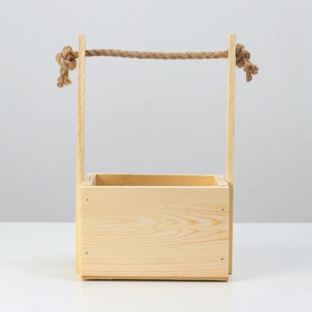 Wooden Kashpo, 15 × 12 × 8 (25) cm "With Love", pen, engraving-2