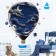 Sticker plastic interior color "air balloon and night sky" set 2 sheets 30x90 cm
