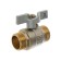Ball bar "STM" Standard, PN40, outer/external thread 3/4, butterfly