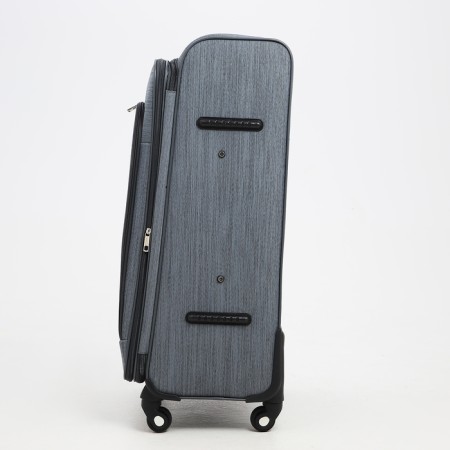 Big suitcase 28 ", lightning department, code castle, 4 wheels, outer pocket, gray color.-2
