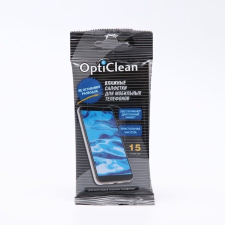 Wet Opticalan napkins, for mobile phones, 15 pcs.-3