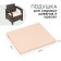 A pillow for the sofa alternative 53.5 x 49 x 5 cm, oxford 420, beige