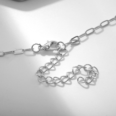 Pendant "Picture" of fish, colored in silver, 45 cm-2
