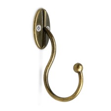 Hook furniture tundra TKO019, one -rod, bronze