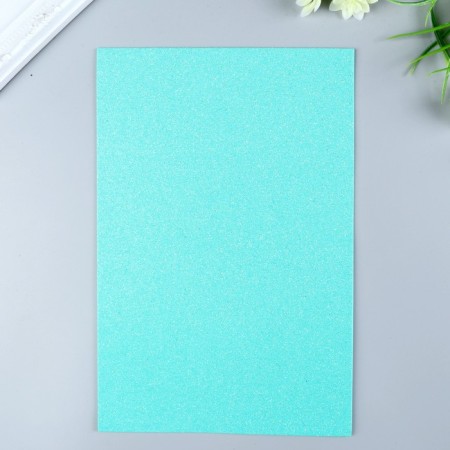Foamiran glitter Magic 4 Hobby 2 mm cent. Mint, 20x30 cm