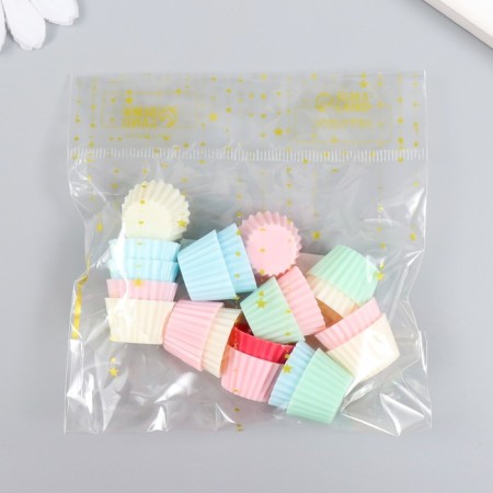 PVC Creativity Decor "Cupcake" set of 20 pcs 1.1x1.1x1.9 cm-3