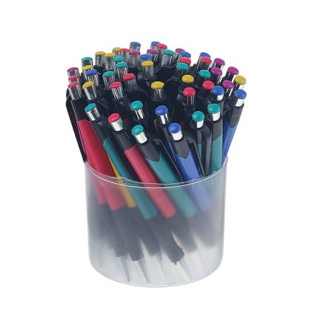 Balloon handle Calligrata, automatic, 0.5 mm, with a rubber holder, blue rod, mix-4