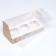 Packaging for 3 cupcake with a window, craft, 25 x 10 x 10 cm