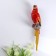 Souvenir Polystone Lacques Panel "Parrot Ara" 34.5x8x9.5 cm
