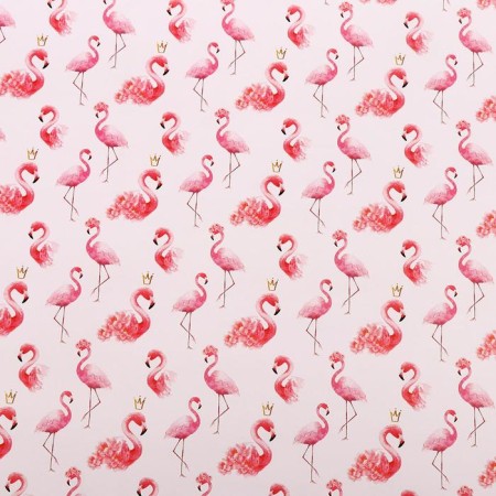 A set of paper glossy "flamingos", 2 sheets 50 × 70 cm-3