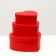 Set of boxes 3v1 hearts "Red" 21 x 19 x 9 - 15.5 x 14 x 6 cm