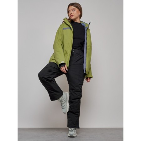 Ski costume is female, size 58, khaki color-9