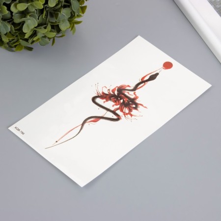 Tattoo on the body color "Ink snake" 11.4x21 cm-1