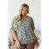 Female blouse, size 54, green color