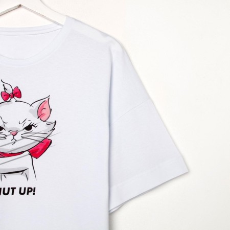 T -shirt "Marie" cats aristocrats Oversize, white color-6